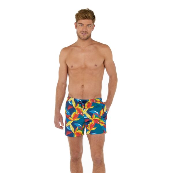 Short maillot de bain multicolore hommes