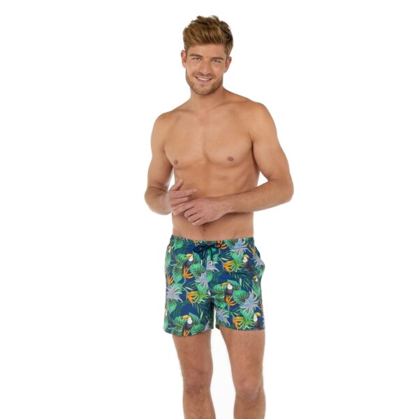 Maillot de bain short imprimé Toucan