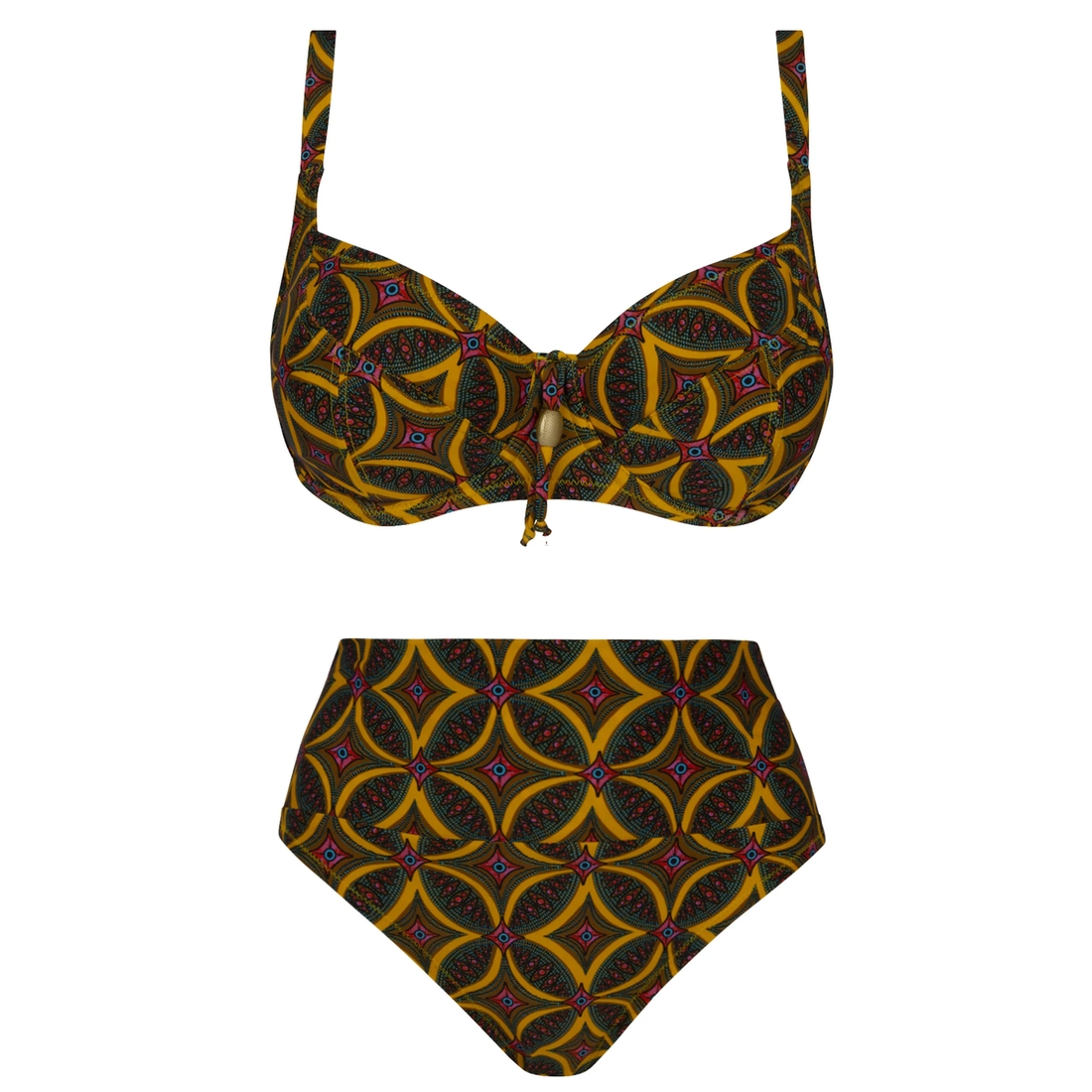 la muse africa arma 2p Maillot 2 pièces avec armatures bonnets profonds imprimé