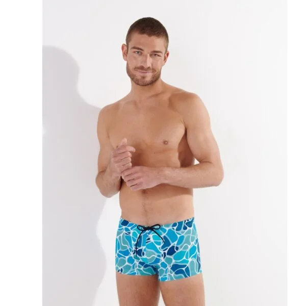 Short De Bain Homme HOM Blue Jean - Taille S/M, Neuf Avec étiquettes