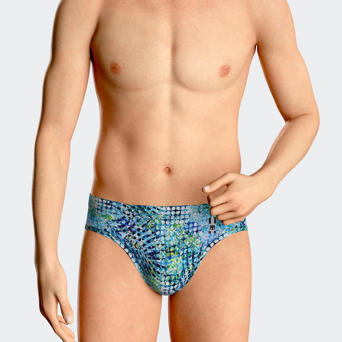 Slip de bain hommes imprimé multi Zuma La Boite à Maillots