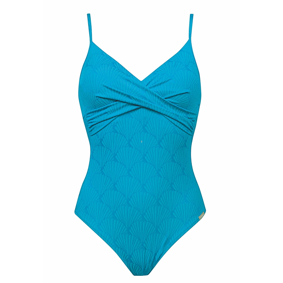 LAGOON_MOTION_1P Maillot une pièce turquoise avec motif coquillage Lagon Motion - Image 1