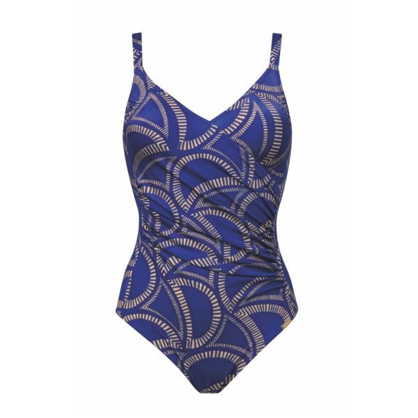 Maillot de bain avec mousses drapé une pièce