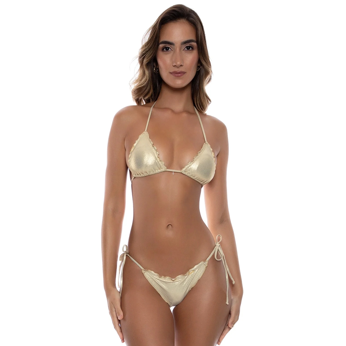 cosita-buena-2p Maillot de bain 2 pièces triangle doré Cosita Buena - Image 1