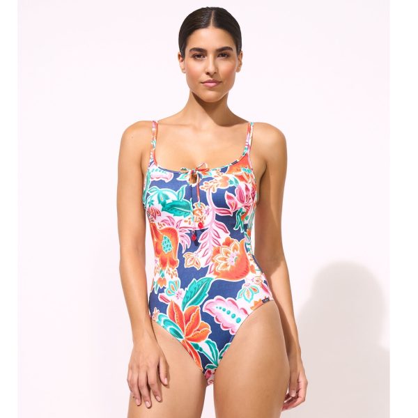 Maillot de bain une pièce avec mousses imprimé fleuri Petal Patch