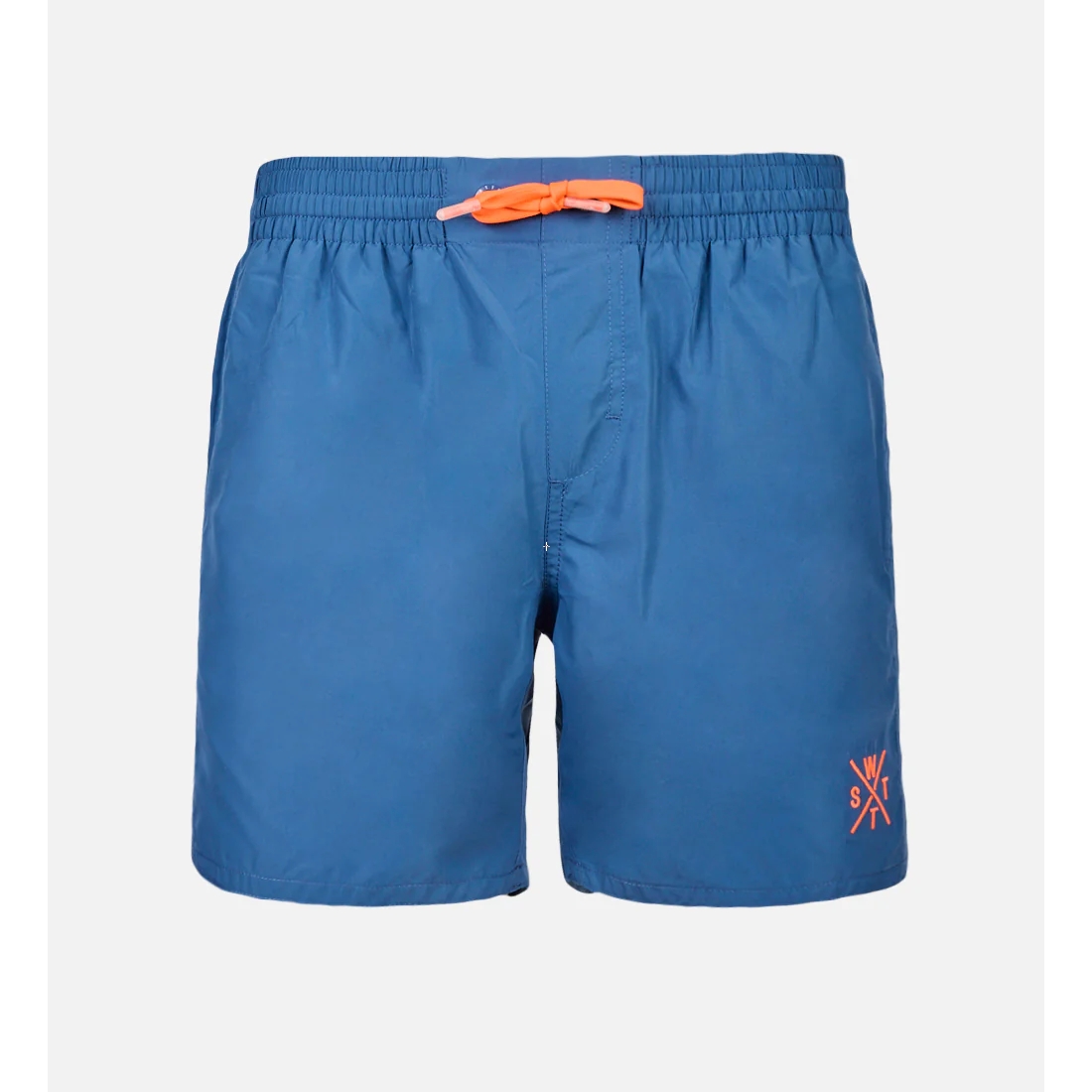 line-up-bleu Short de bain séchage rapide pour hommes uni Line up - Image 1
